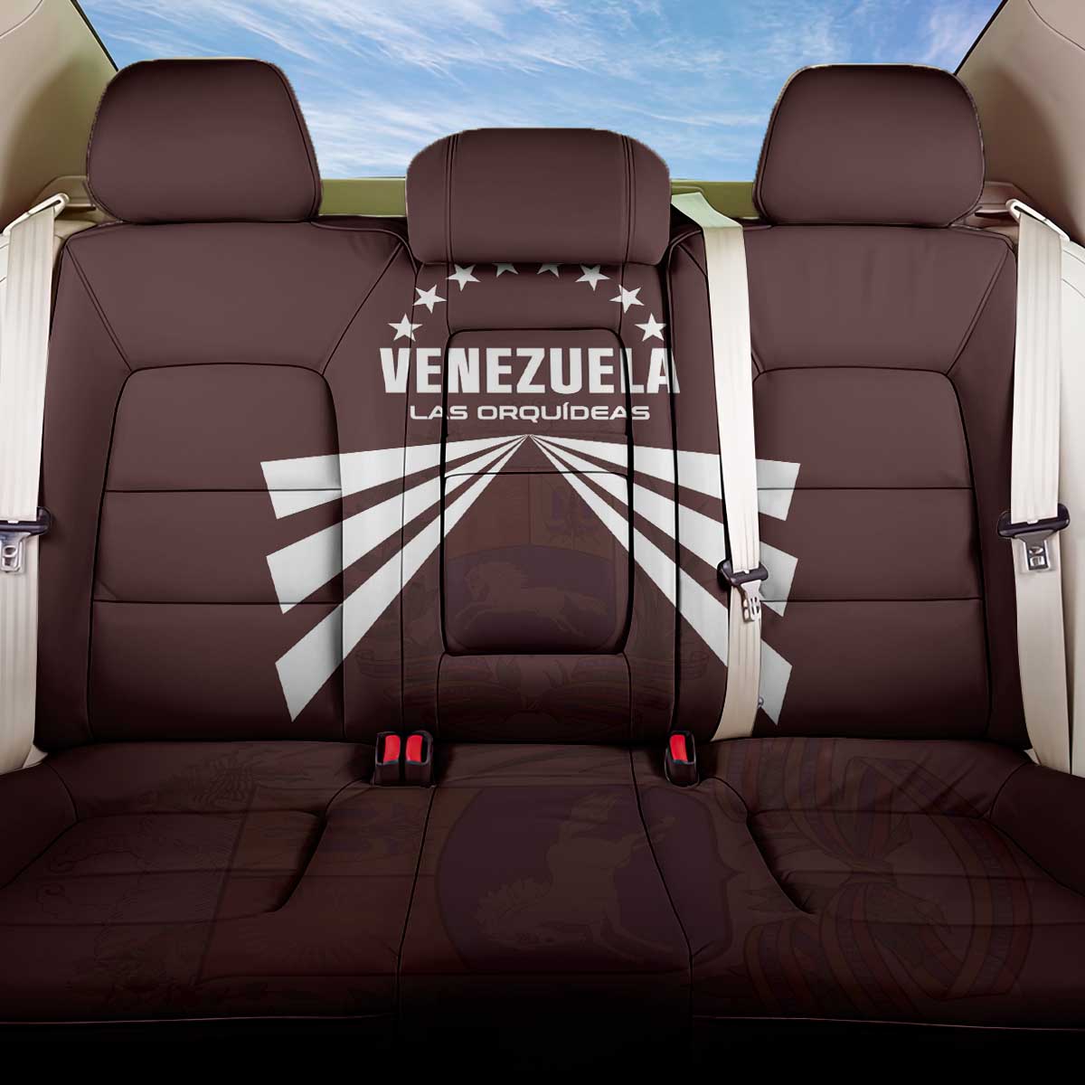 Venezuela Rugby Back Car Seat Cover Las Orquideas Go Champions