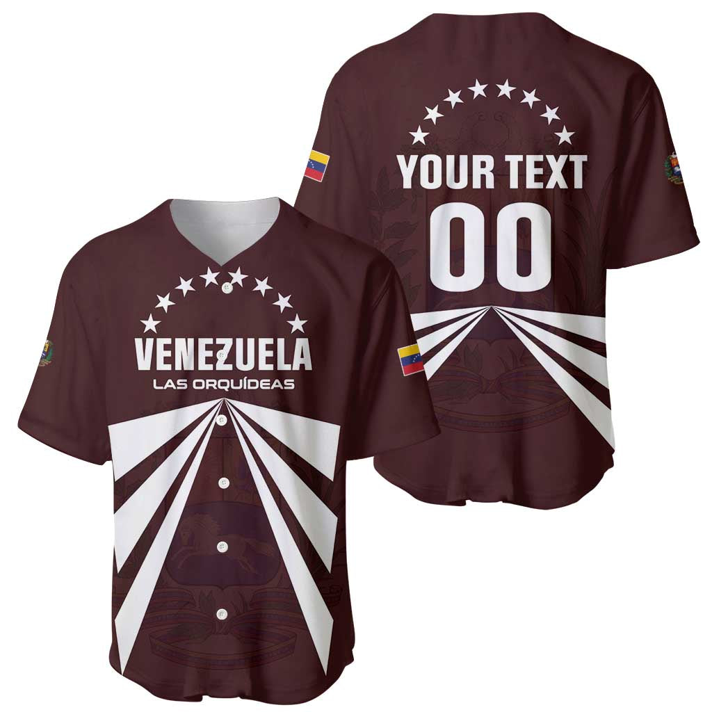Custom Venezuela Rugby Baseball Jersey Las Orquideas Go Champions