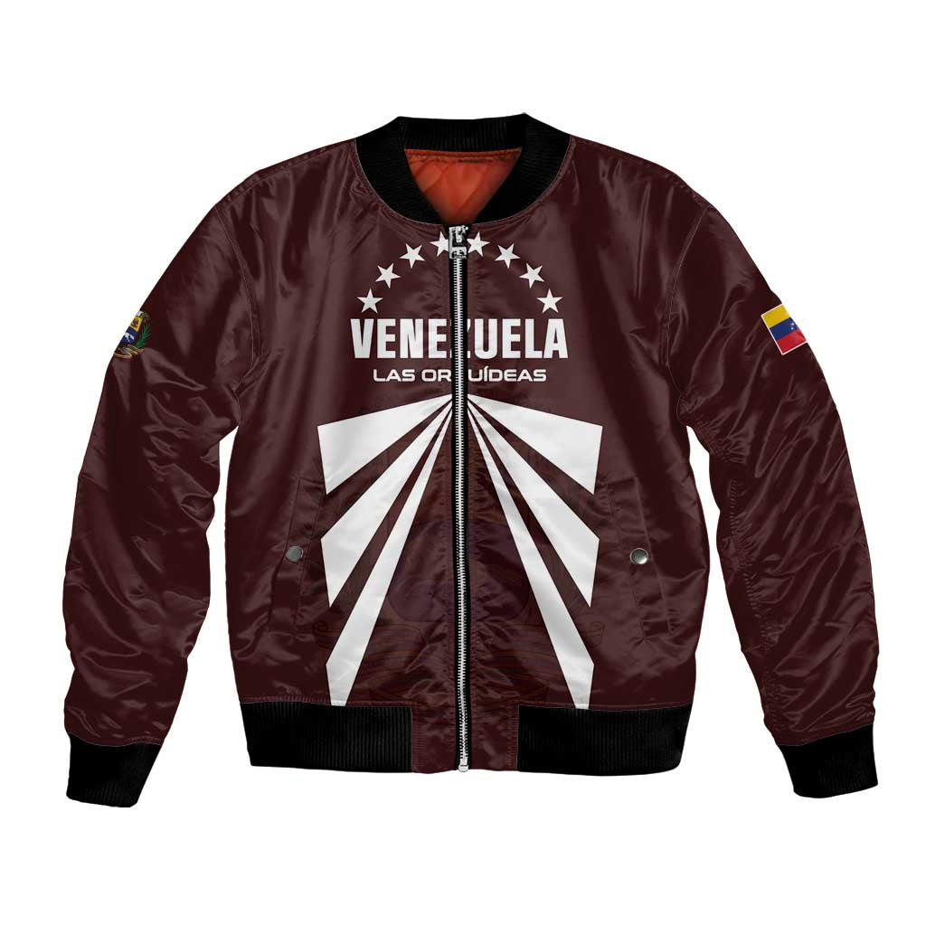 Custom Venezuela Rugby Bomber Jacket Las Orquideas Go Champions