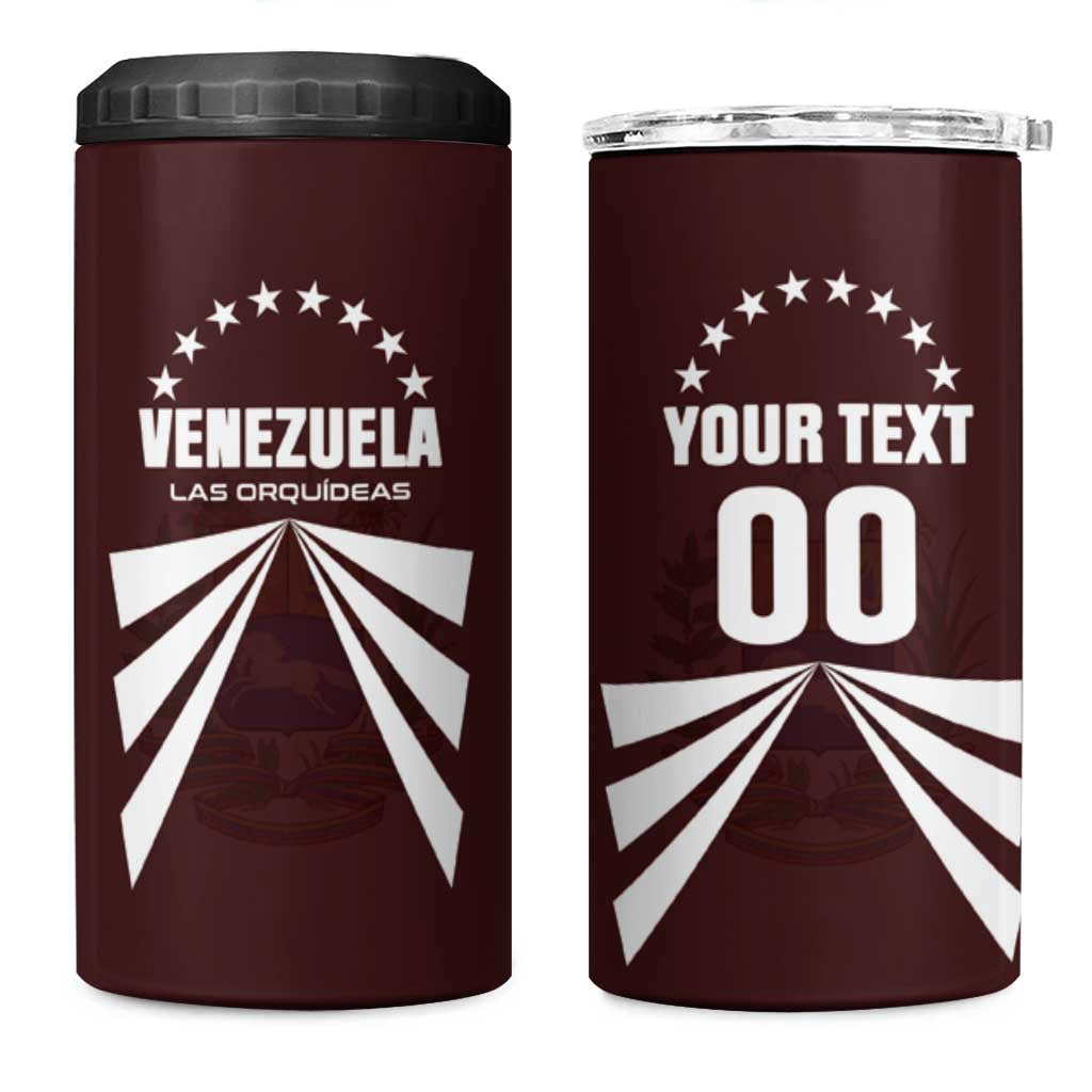 Custom Venezuela Rugby 4 in 1 Can Cooler Tumbler Las Orquideas Go Champions