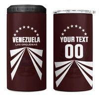 Custom Venezuela Rugby 4 in 1 Can Cooler Tumbler Las Orquideas Go Champions
