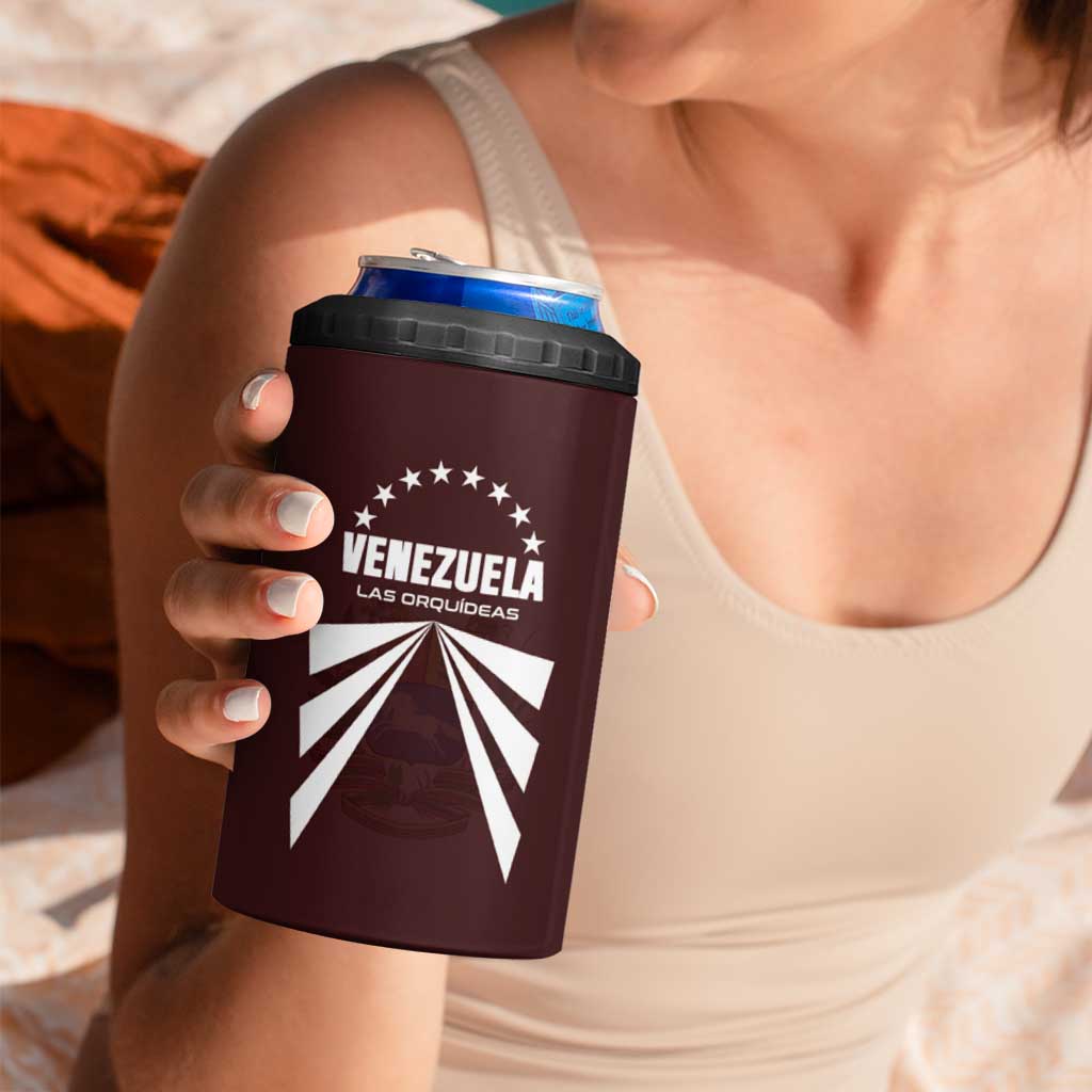 Custom Venezuela Rugby 4 in 1 Can Cooler Tumbler Las Orquideas Go Champions
