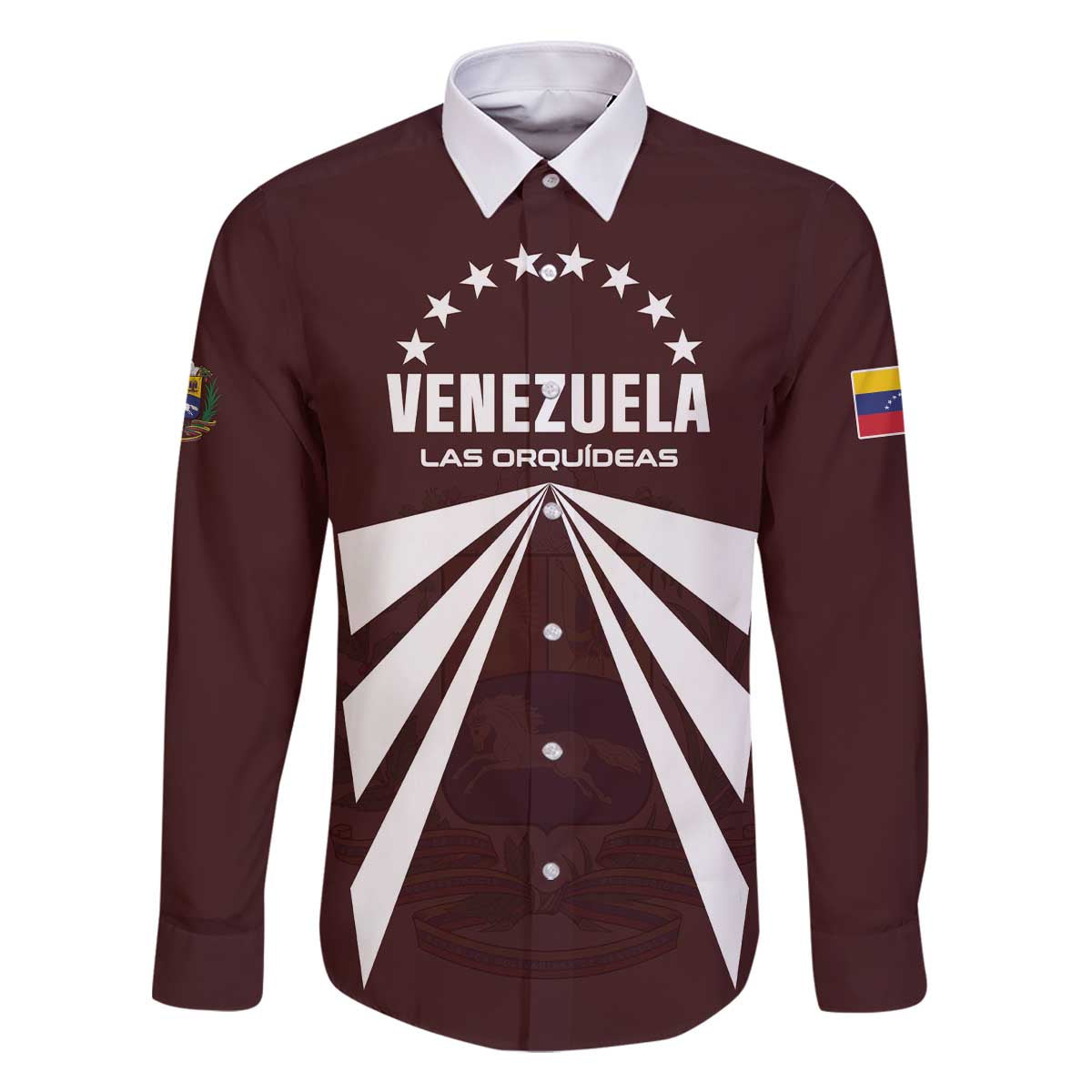 Custom Venezuela Rugby Family Matching Off The Shoulder Long Sleeve Dress and Hawaiian Shirt Las Orquideas Go Champions