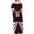 Custom Venezuela Rugby Family Matching Off Shoulder Maxi Dress and Hawaiian Shirt Las Orquideas Go Champions