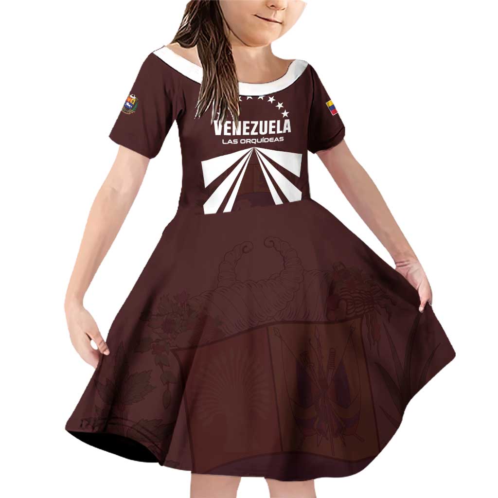 Custom Venezuela Rugby Family Matching Off Shoulder Short Dress and Hawaiian Shirt Las Orquideas Go Champions