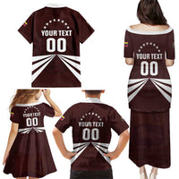 Custom Venezuela Rugby Family Matching Puletasi and Hawaiian Shirt Las Orquideas Go Champions