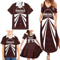 Custom Venezuela Rugby Family Matching Summer Maxi Dress and Hawaiian Shirt Las Orquideas Go Champions