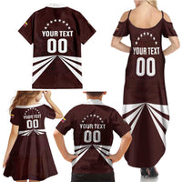 Custom Venezuela Rugby Family Matching Summer Maxi Dress and Hawaiian Shirt Las Orquideas Go Champions
