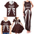 Custom Venezuela Rugby Family Matching Tank Maxi Dress and Hawaiian Shirt Las Orquideas Go Champions