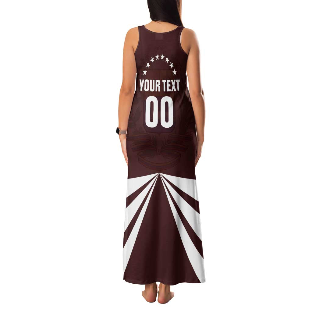 Custom Venezuela Rugby Family Matching Tank Maxi Dress and Hawaiian Shirt Las Orquideas Go Champions