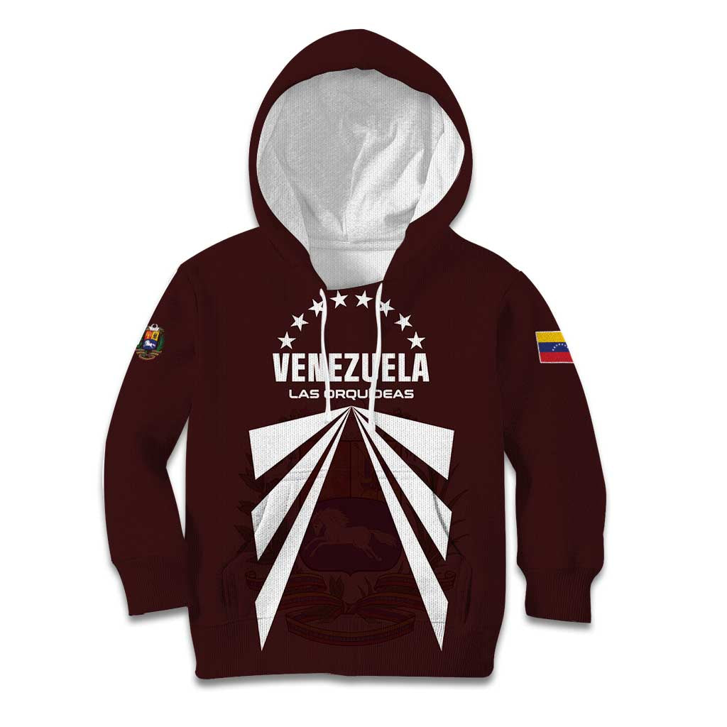 Custom Venezuela Rugby Kid Hoodie Las Orquideas Go Champions