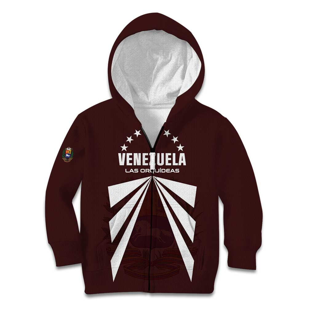 Custom Venezuela Rugby Kid Hoodie Las Orquideas Go Champions