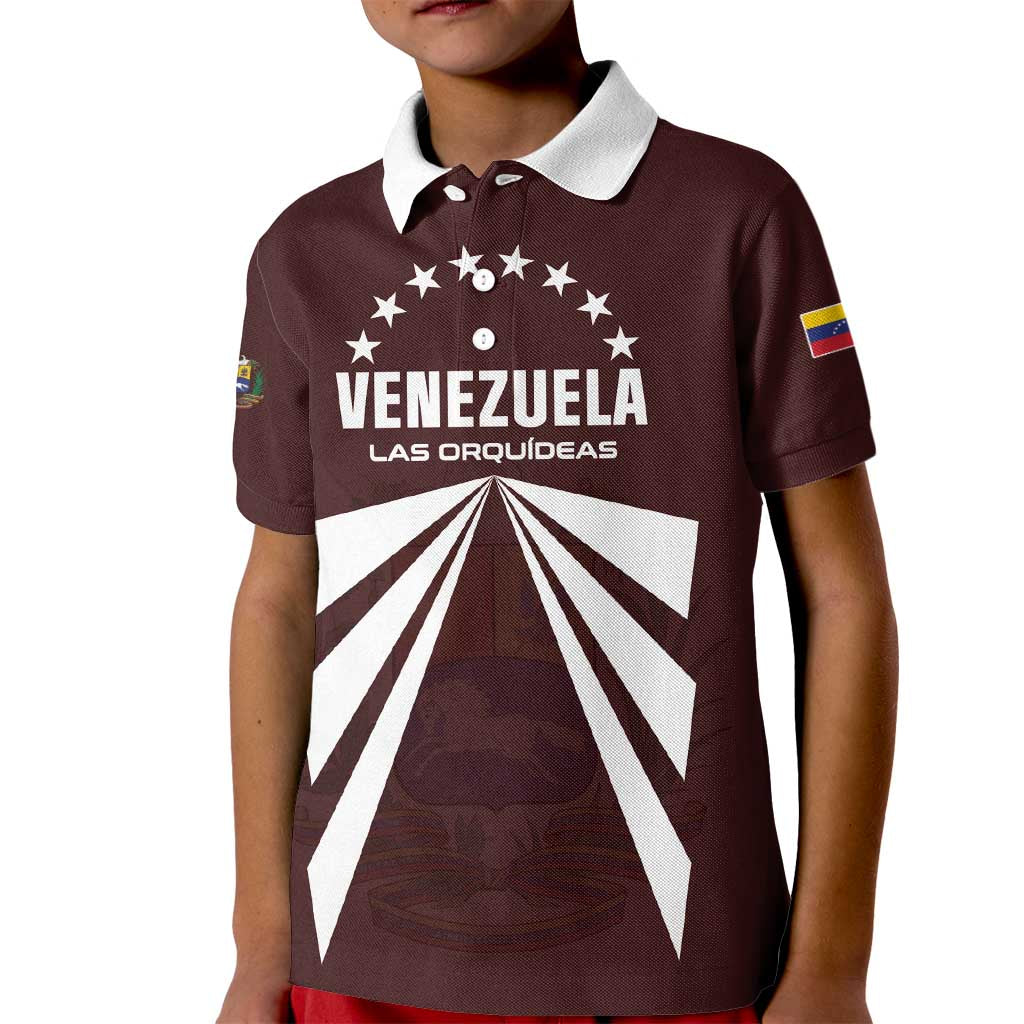 Custom Venezuela Rugby Kid Polo Shirt Las Orquideas Go Champions