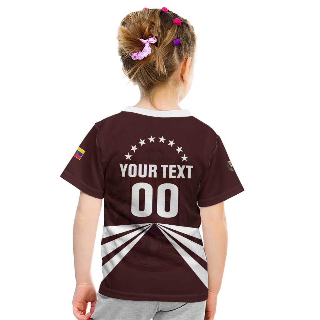 Custom Venezuela Rugby Kid T Shirt Las Orquideas Go Champions