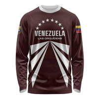 Custom Venezuela Rugby Long Sleeve Shirt Las Orquideas Go Champions