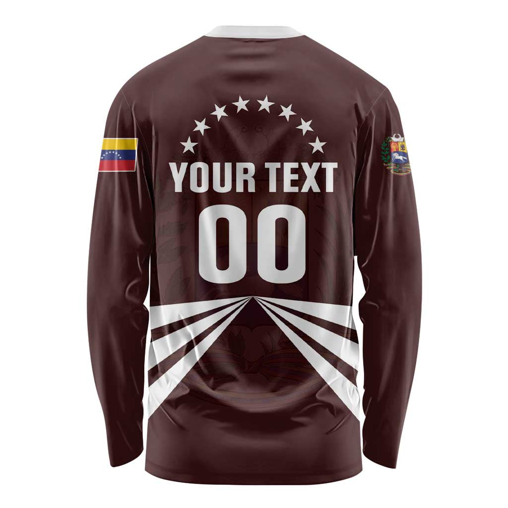 Custom Venezuela Rugby Long Sleeve Shirt Las Orquideas Go Champions