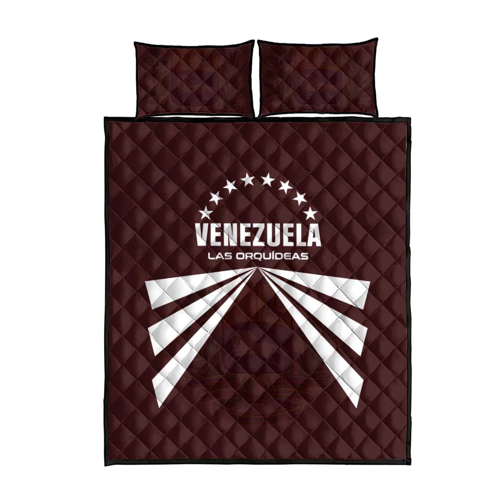 Venezuela Rugby Quilt Bed Set Las Orquideas Go Champions