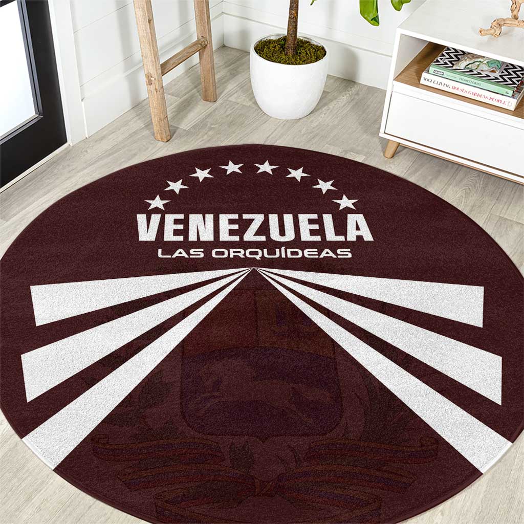 Venezuela Rugby Round Carpet Las Orquideas Go Champions