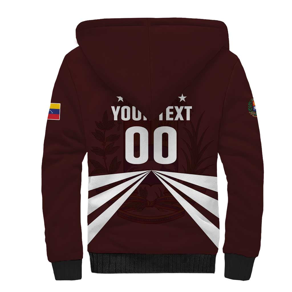 Custom Venezuela Rugby Sherpa Hoodie Las Orquideas Go Champions