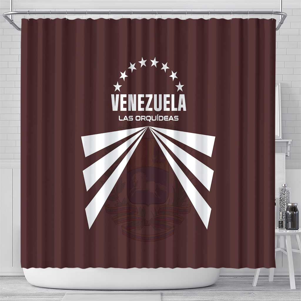 Venezuela Rugby Shower Curtain Las Orquideas Go Champions