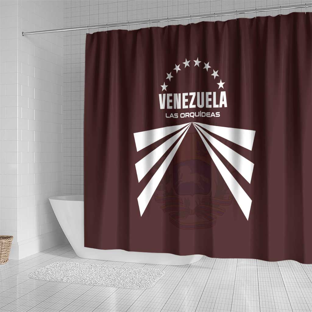 Venezuela Rugby Shower Curtain Las Orquideas Go Champions