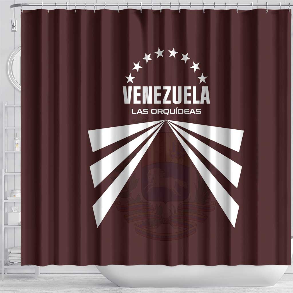 Venezuela Rugby Shower Curtain Las Orquideas Go Champions