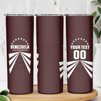 Custom Venezuela Rugby Skinny Tumbler Las Orquideas Go Champions