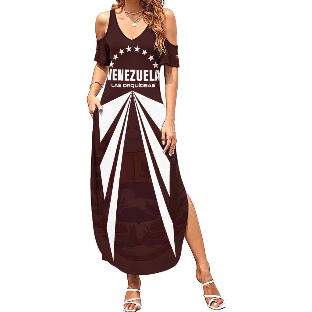 Custom Venezuela Rugby Summer Maxi Dress Las Orquideas Go Champions