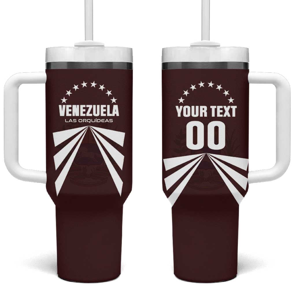Custom Venezuela Rugby Tumbler With Handle Las Orquideas Go Champions