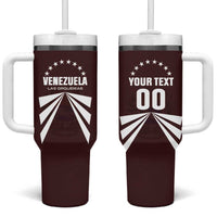 Custom Venezuela Rugby Tumbler With Handle Las Orquideas Go Champions