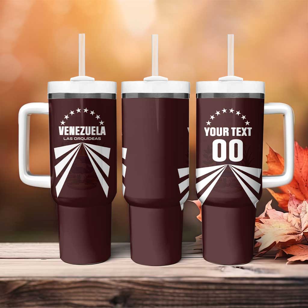 Custom Venezuela Rugby Tumbler With Handle Las Orquideas Go Champions
