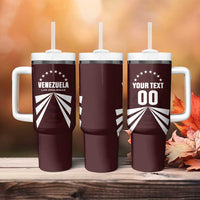 Custom Venezuela Rugby Tumbler With Handle Las Orquideas Go Champions