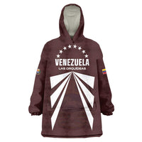 Custom Venezuela Rugby Wearable Blanket Hoodie Las Orquideas Go Champions