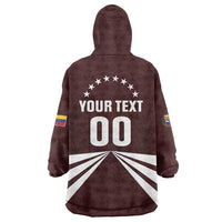 Custom Venezuela Rugby Wearable Blanket Hoodie Las Orquideas Go Champions