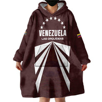 Custom Venezuela Rugby Wearable Blanket Hoodie Las Orquideas Go Champions