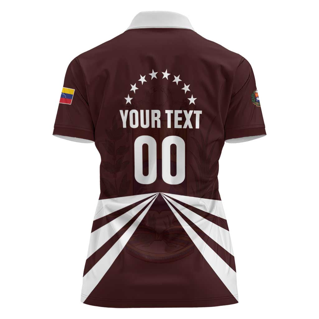 Custom Venezuela Rugby Women Polo Shirt Las Orquideas Go Champions