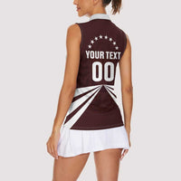 Custom Venezuela Rugby Women Sleeveless Polo Shirt Las Orquideas Go Champions