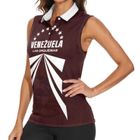 Custom Venezuela Rugby Women Sleeveless Polo Shirt Las Orquideas Go Champions