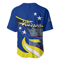 Curacao Baseball Jersey Coat Of Arms With Map Special Version - Wonder Print Shop