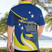 Curacao Hawaiian Shirt Coat Of Arms With Map Special Version - Wonder Print Shop