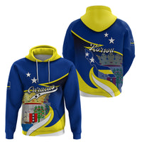 Curacao Hoodie Coat Of Arms With Map Special Version - Wonder Print Shop