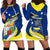 Curacao Hoodie Dress Coat Of Arms With Map Special Version - Wonder Print Shop