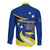 Curacao Long Sleeve Button Shirt Coat Of Arms With Map Special Version - Wonder Print Shop