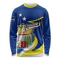 Curacao Long Sleeve Shirt Coat Of Arms With Map Special Version LT01