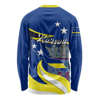 Curacao Long Sleeve Shirt Coat Of Arms With Map Special Version LT01