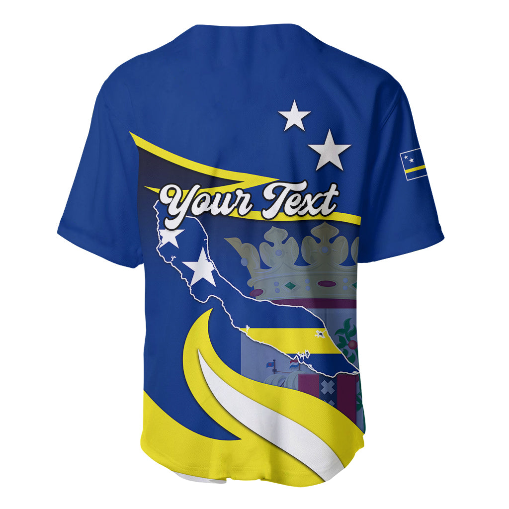 Custom Curacao Baseball Jersey Coat Of Arms With Map Special Version - Wonder Print Shop