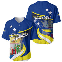 Custom Curacao Baseball Jersey Coat Of Arms With Map Special Version - Wonder Print Shop