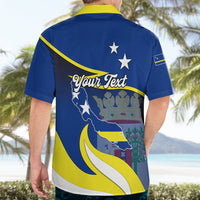 Custom Curacao Hawaiian Shirt Coat Of Arms With Map Special Version - Wonder Print Shop