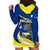 Custom Curacao Hoodie Dress Coat Of Arms With Map Special Version - Wonder Print Shop