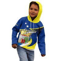 Custom Curacao Kid Hoodie Coat Of Arms With Map Special Version - Wonder Print Shop